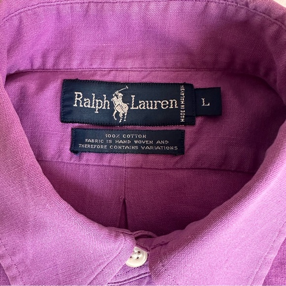 RALPH LAUREN 100% COTTON SHIRT/ L - Picture 4 of 12